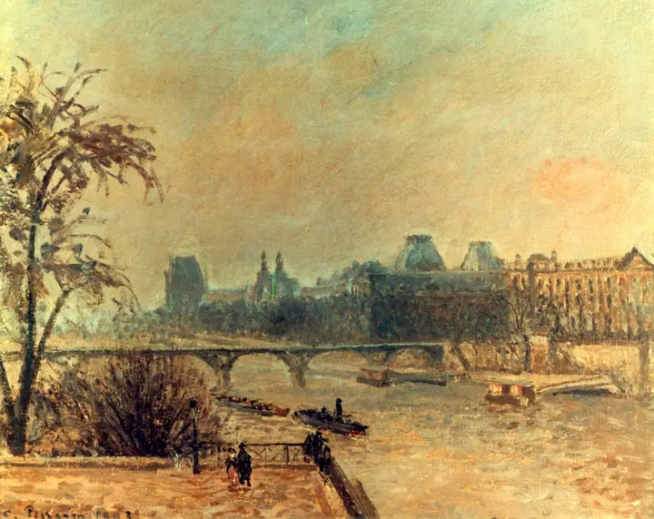 El Sena en París, Camille Pissarro