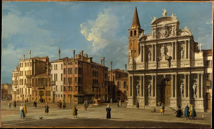 Campo Santa Maria Zobenigo, Venecia, Canaletto