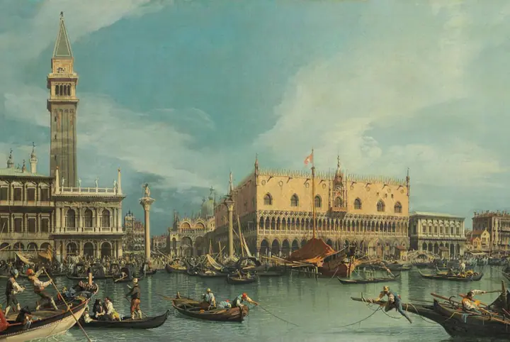 El Palacio Ducal y el Muelle de Venecia, Canaletto