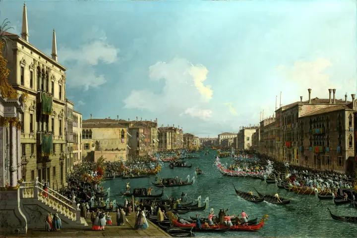 Regata en el Gran Canal, Canaletto
