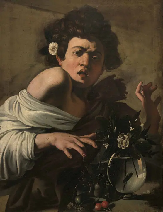 Chico mordido por una lagartija, Caravaggio