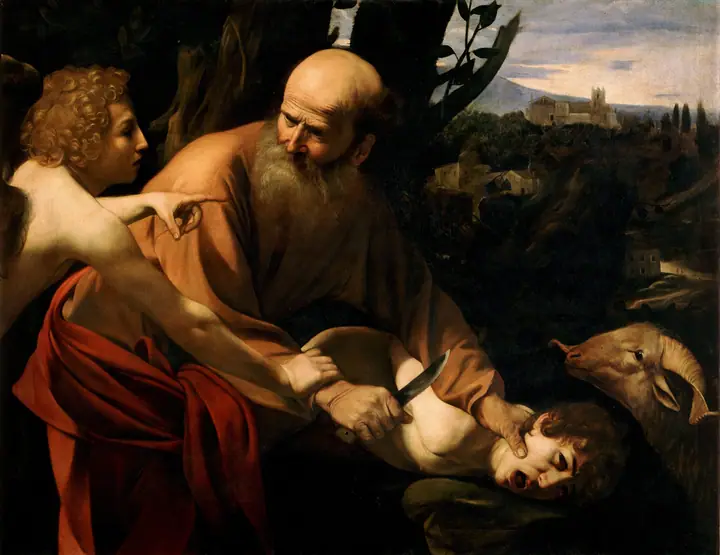 El sacrificio de Isaac, Caravaggio