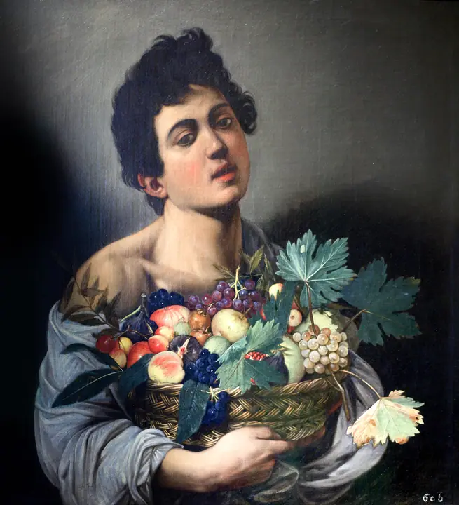 Joven con cesto de frutas, Caravaggio