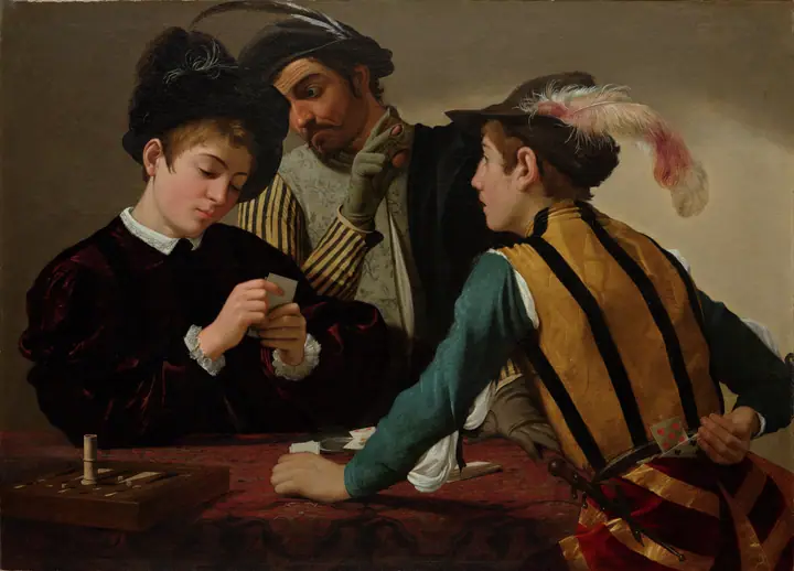 Jugadores de cartas, Caravaggio
