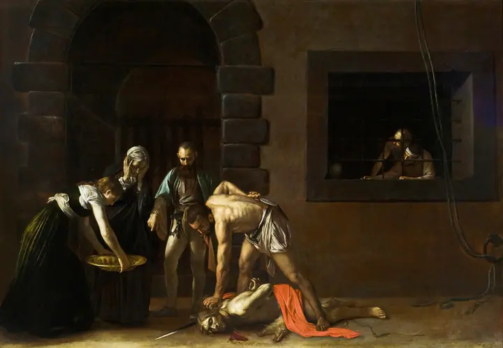 La decapitación de San Juan Bautista, Caravaggio