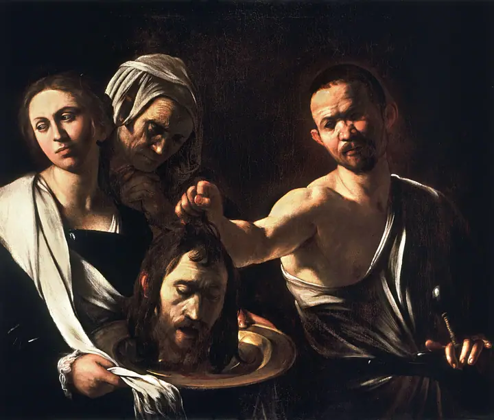 Salomé con la cabeza de Juan el Bautista, Caravaggio