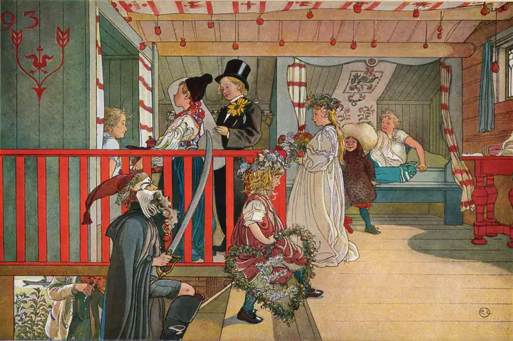 Día de fiesta, Carl Larsson