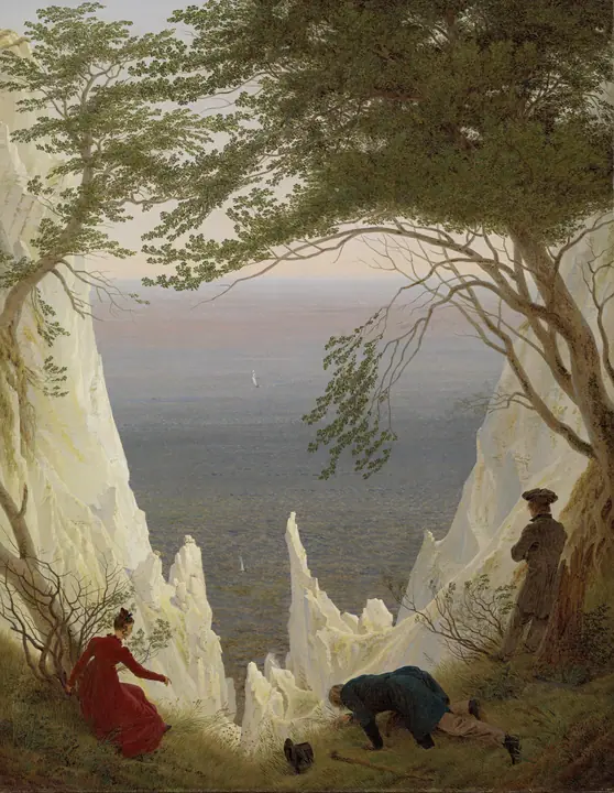 Acantilados blancos en Rügen, Caspar David Friedrich