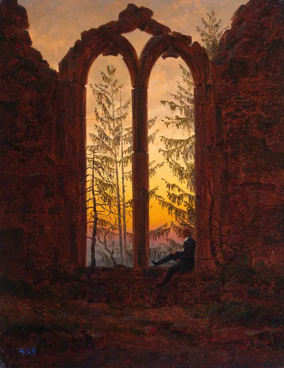 El soñador, Caspar David Friedrich