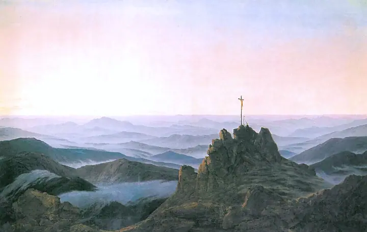 Mañana en el Riesengebirge, Caspar David Friedrich