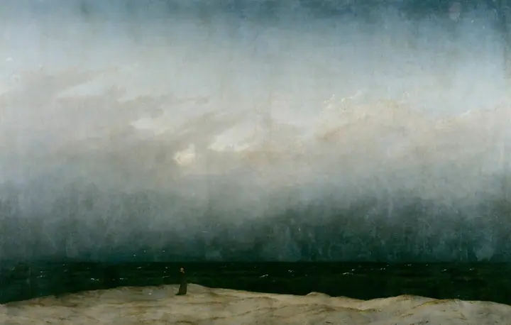 Monje a la orilla del mar, Caspar David Friedrich