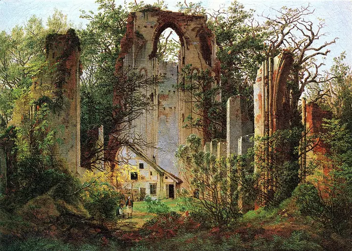 Ruinas de la abadía de Eldena, Caspar David Friedrich