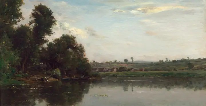 Lavanderas en el río Oise cerca de Valmondois, Charles-François Daubigny