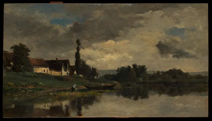 Portejoie a orillas del Sena, Charles-François Daubigny