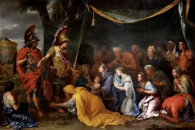 La tienda de Darío, Charles Le Brun