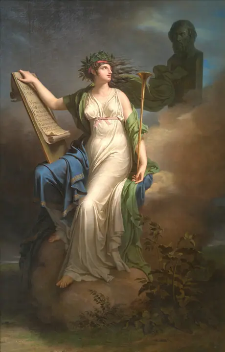 Calíope, musa de la poesía épica, Charles Meynier