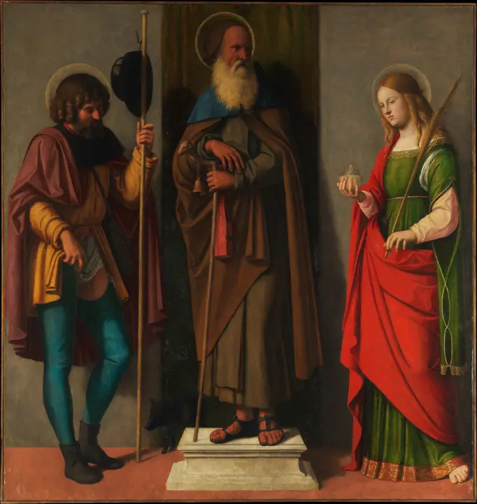 Tres santos, Roque, Antonio Abad y Lucía, Cima da Conegliano