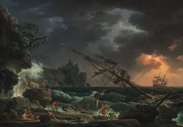 El naufragio, Claude-Joseph Vernet