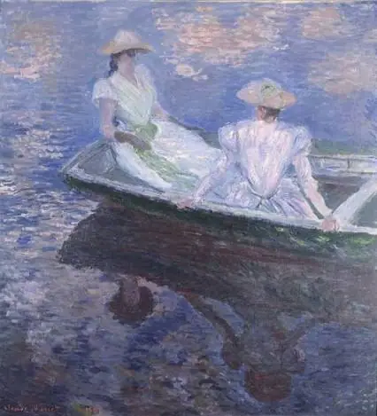 En el barco, Claude Monet