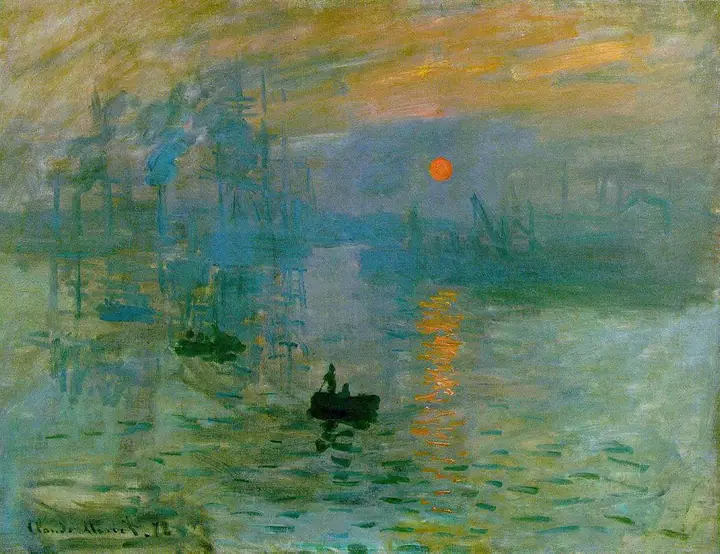 Impresión, sol naciente, Claude Monet