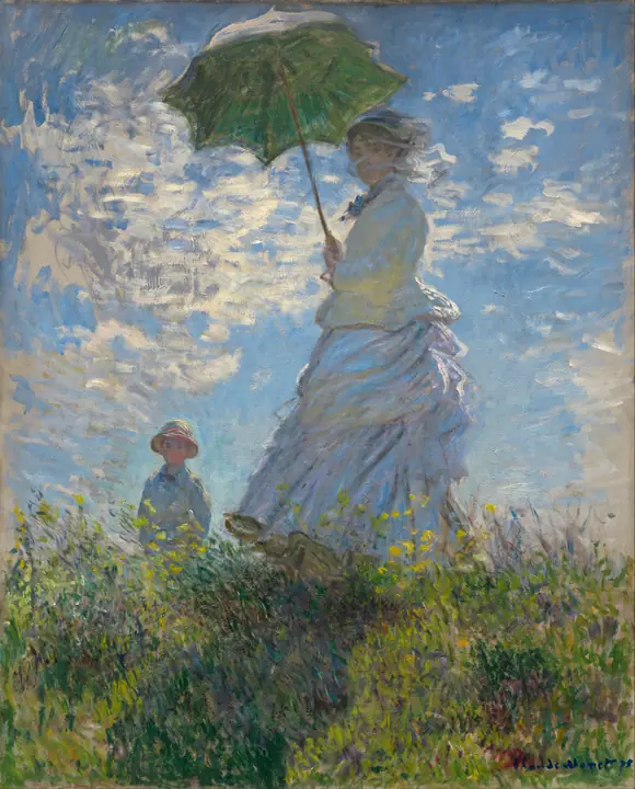 Paseo con sombrilla, Claude Monet