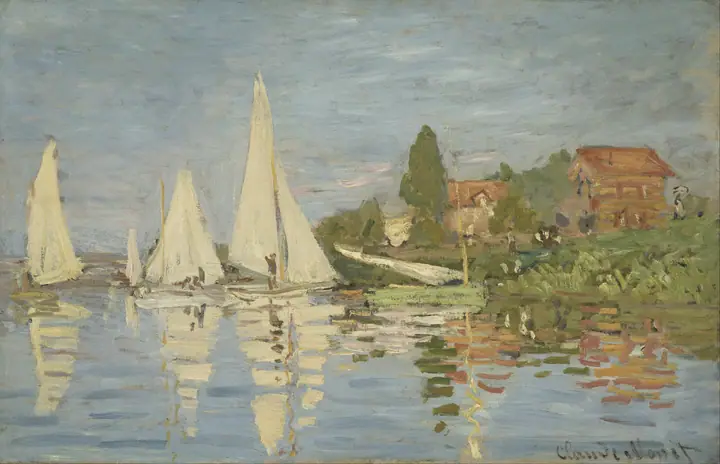 Regata en Argenteuil, Claude Monet