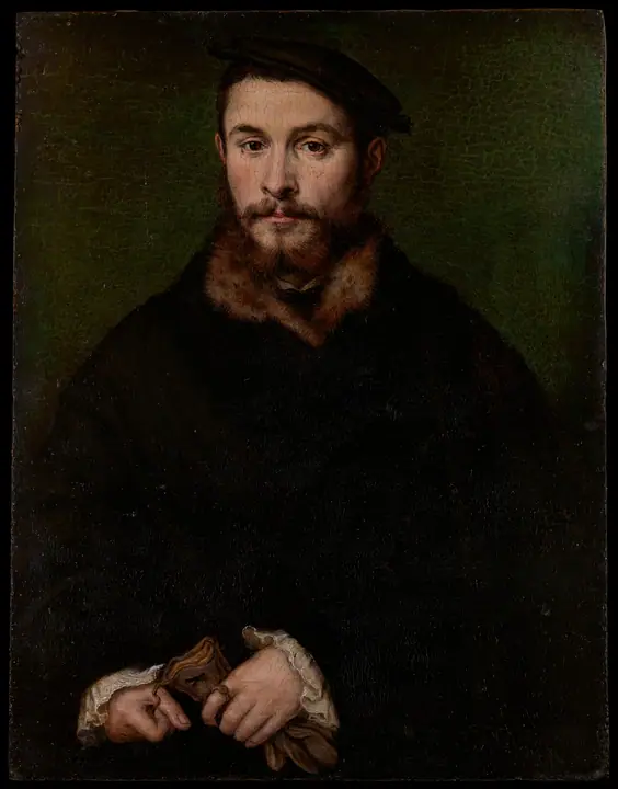 Retrato de un hombre con guantes, Corneille de Lyon