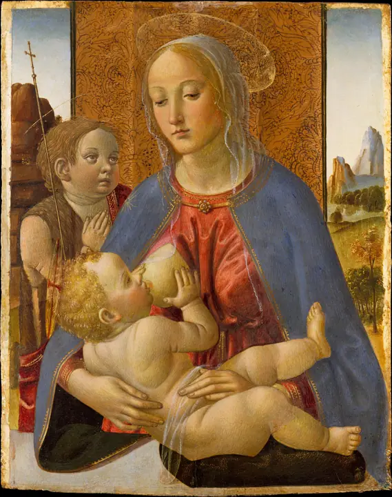 Virgen con el Niño y el joven San Juan Bautista, Cosimo Rosselli