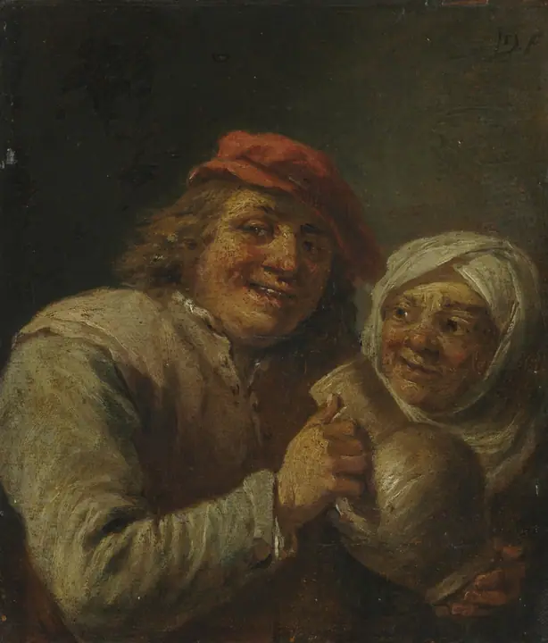 Anciano y anciana, David Teniers el Joven