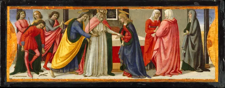 El matrimonio de la Virgen, Davide Ghirlandaio