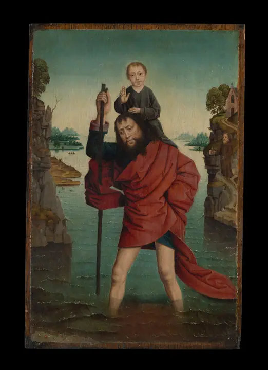 San Cristóbal y el Niño Jesús, Dieric Bouts