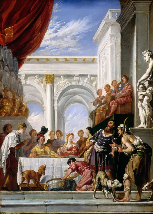 La parábola de Lázaro y el rico, Domenico Fetti