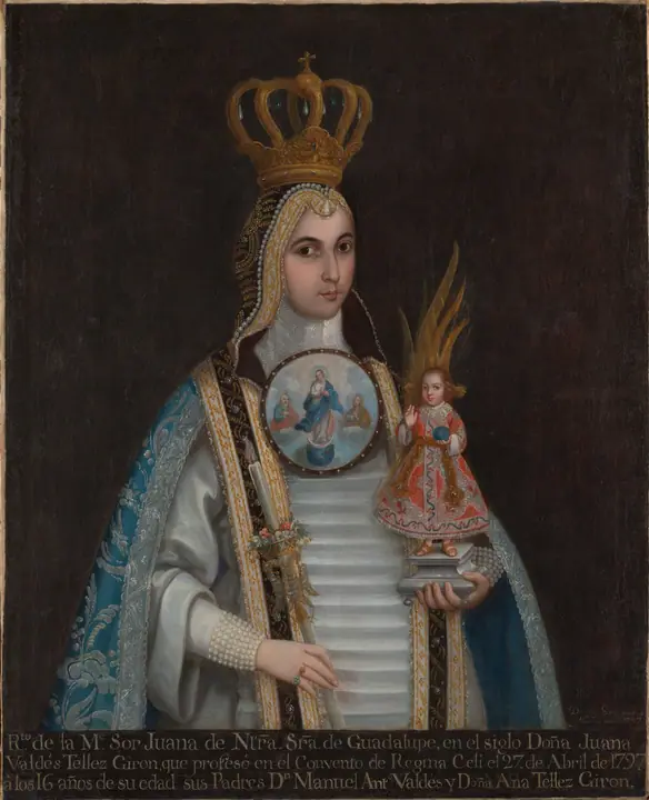 Retrato de Sor Juana de Nuestra Señora de Guadalupe, Domingo Ortiz