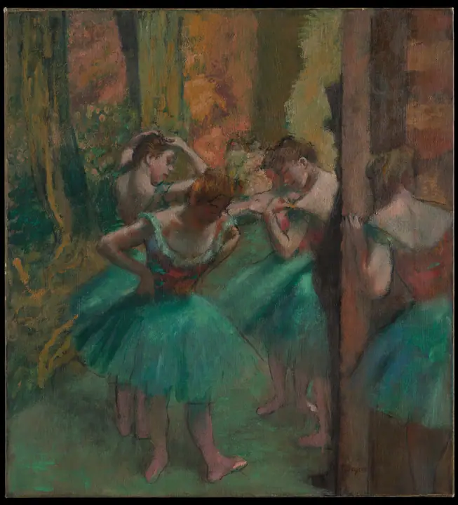 Bailarinas, rosa y verde, Edgar Degas