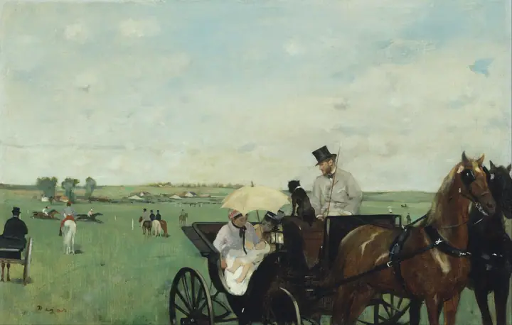 Carruaje en las carreras, Edgar Degas