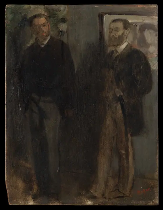 Dos hombres, Edgar Degas