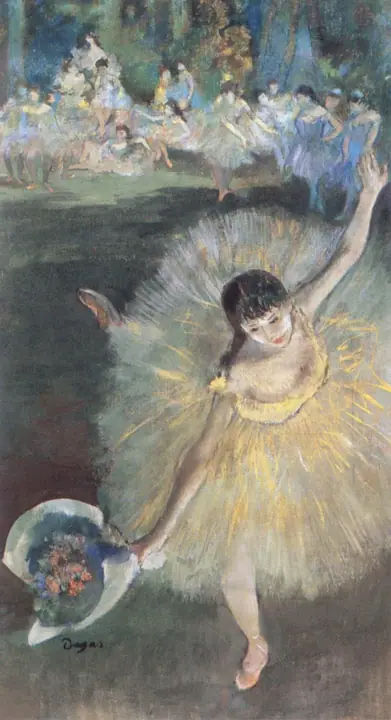 Fin del arabesco, Edgar Degas