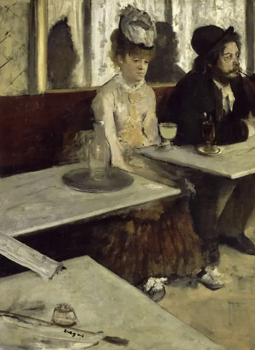 La bebedora de ajenjo, Edgar Degas