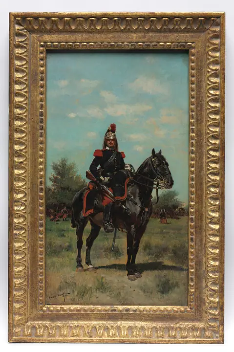 Oficial de dragones a caballo, Édouard Detaille