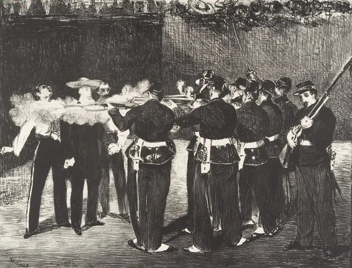 La ejecución del emperador Maximiliano, Édouard Manet