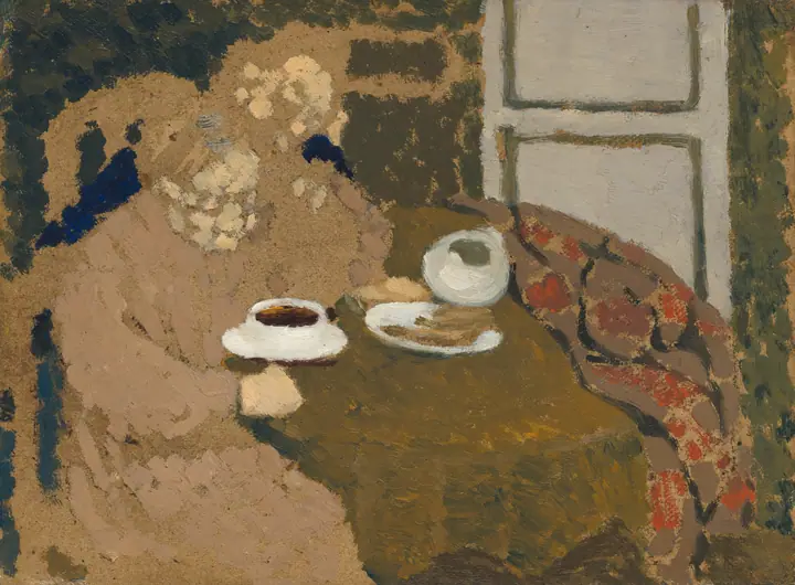 Dos mujeres tomando café, Édouard Vuillard