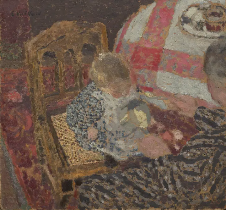 El almuerzo (Annette y su abuela), Édouard Vuillard