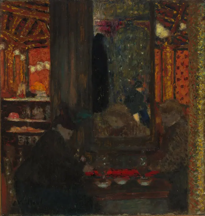 En el café, Édouard Vuillard