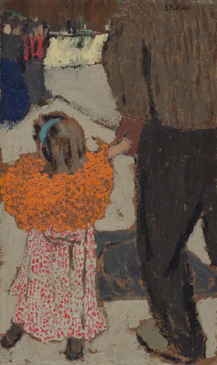 Niño con bufanda roja, Édouard Vuillard