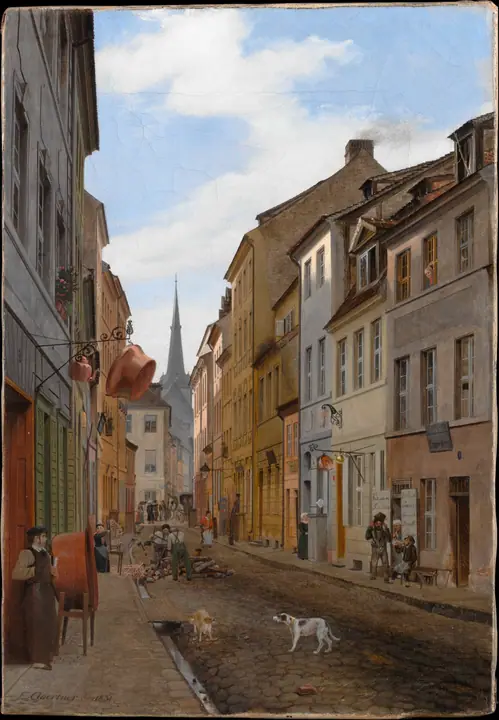 Parochialstrasse en Berlín, Eduard Gaertner