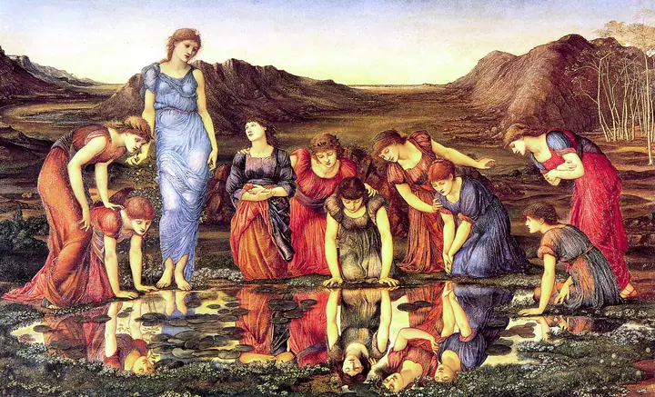 El espejo de Venus, Edward Burne-Jones