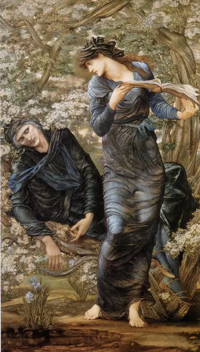 La seducción de Merlín, Edward Burne-Jones