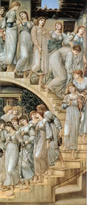 Las escaleras doradas, Edward Burne-Jones