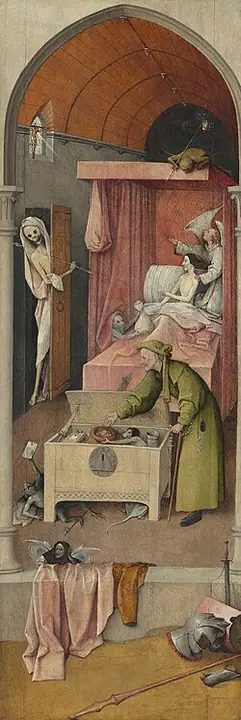 La muerte del pecador, El Bosco