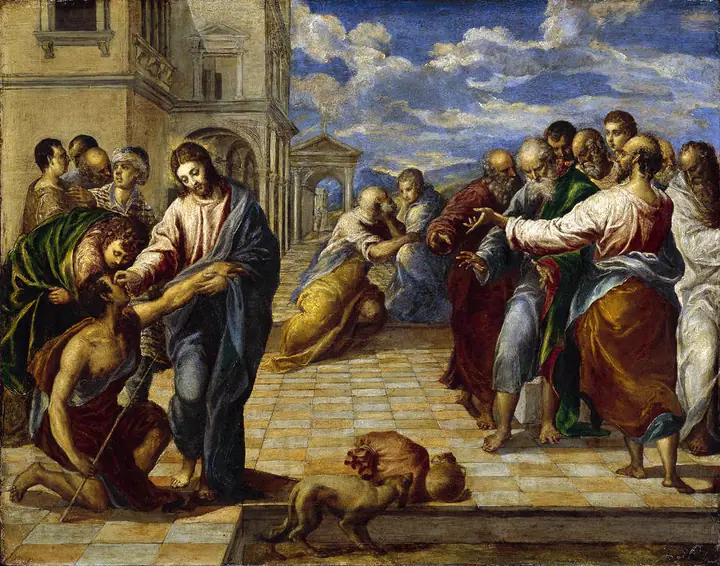Curación del ciego, El Greco